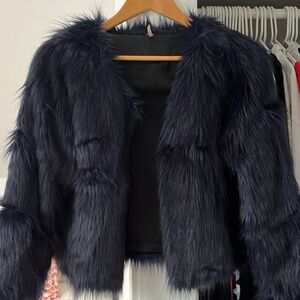 free People Faux Fur Coat